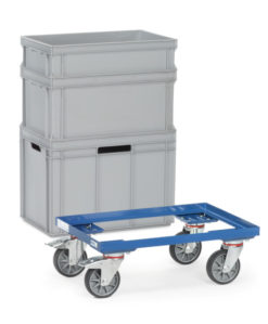 fetra® Eurokastenroller bis 250kg Tragkraft und 605 x 408mm Ladefläche