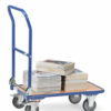 fetra® Klappwagen mit Holzwerkstoffplatte, 250kg Tragkraft und bis zu 900 x 600mm Ladefläche