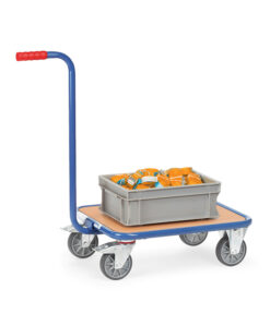 fetra® Griffroller mit Stahlblech- oder Holzwplattform, 200 - 250kg Tragkraft und bis zu 650 x 500mm Ladefläche