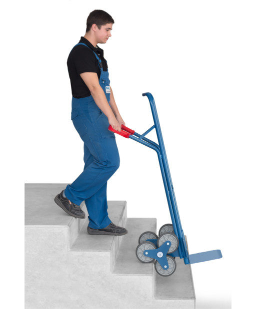 fetra® Treppenkarre mit 200kg Tragkraft und bis zu 480 x 300 mm Ladefläche – Bild 2
