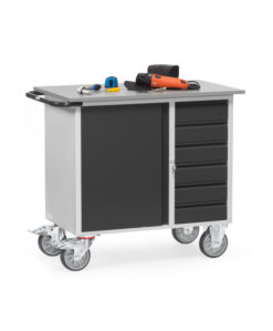 fetra® Werkstattwagen "Grey-Edition" mit 400kg Tragkraft und 985 x 500mm Ladefläche
