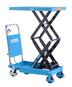 Doppelscherenhubtischwagen SPS 350, Tragfähigkeit 350 kg, Tischhöhe 1320 mm
