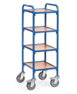 fetra® Beistellwagen bis 250kg Tragkraft und bis zu 630 x 470mm Ladefläche