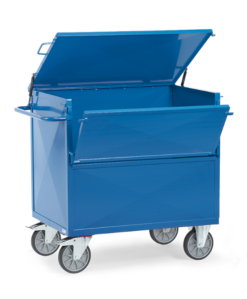 fetra® Blechkastenwagen mit Deckel, 600kg Tragkraft und bis zu 1200 x 800mm Ladefläche