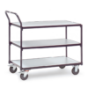 fetra® ESD-Tischwagen 300kg Tragkraft, 2 Böden, elektrisch Leitfähig