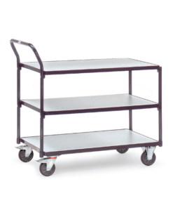 fetra® ESD-Tischwagen 300kg Tragkraft, 2 Böden, elektrisch Leitfähig