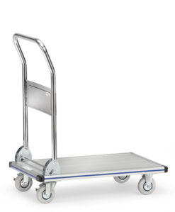 fetra® Alu-Plattformwagen bis 150kg Tragkraft und 740 x 480mm Ladefläche