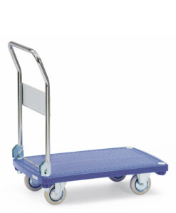 fetra® Kunststoffplattenwagen 200kg Tragkraft, 810 x 500mm Ladefläche