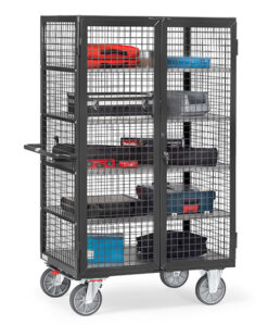 fetra® Kastenwagen "Grey Edition" mit 5 Etagen, 750kg Tragkraft und bis zu 1200 x 780mm Ladefläche