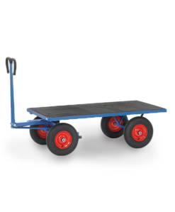 fetra® Handpritschenwagen mit rutschfester Ladefläche 1200 x 800mm, 1000kg Tragkraft