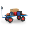 fetra® Handpritschenwagen mit rutschfester Ladefläche bis zu 2000 x 1000mm und Tragkraft bis 1250kg