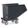 fetra® Muldenkipper mit Ablasshahn 450 Liter "Grey Edition"