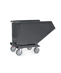 fetra® Muldenkipper mit Ablasshahn 600 Liter "Grey Edition"