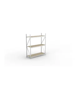 META Weitspann-Grundregal MINI-RACK mit 3 Lagerebenen, 2200mm Höhe, 1800mm Breite, 650mm Tiefe, verzinkt