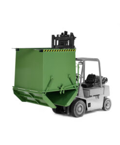RR Industrietechnik Klappbodenbehälter Typ RKC-75, Volumen 750 dm³, Tragfähigkeit 2000 kg, Abmessungen 1225 x 1150 x 900 mm – Bild 2