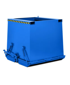 RR Industrietechnik Klappbodenbehälter Typ RKC-75, Volumen 750 dm³, Tragfähigkeit 2000 kg, Abmessungen 1225 x 1150 x 900 mm