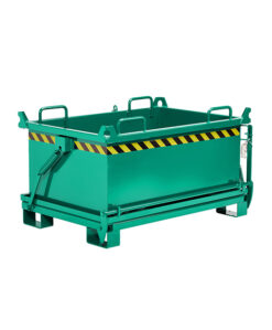 RR Industrietechnik Klappbodenbehälter Typ RBB-100, Volumen 1000 dm³, Tragfähigkeit 1250 kg, Abmessungen 1370 x 910 x 1300 mm – Bild 2