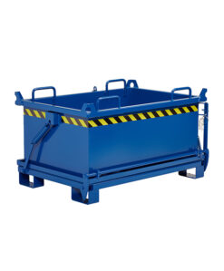 RR Industrietechnik Klappbodenbehälter Typ RBB-75, Volumen 750 dm³, Tragfähigkeit 1250 kg, Abmessungen 1370 x 910 x 1040 mm